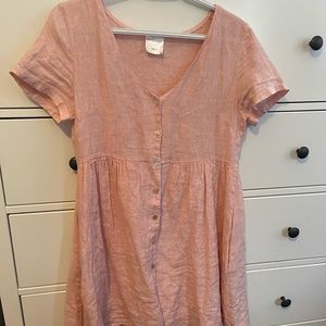 Jillian Harris x Priv XS (runs large) soft pink linen dress